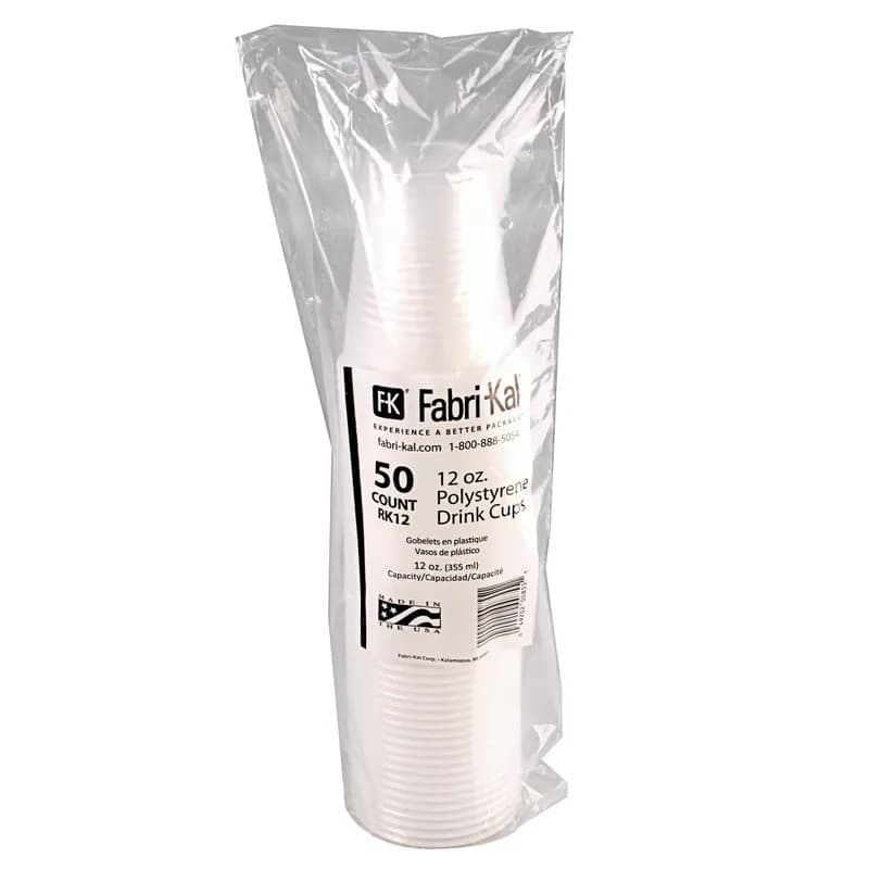 RK Cold Cup 12 OZ HIPS Translucent 1000/Case