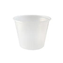 Lid Flat 3.8X0.4 IN PS Clear Round For 5 OZ Container 1000/Case