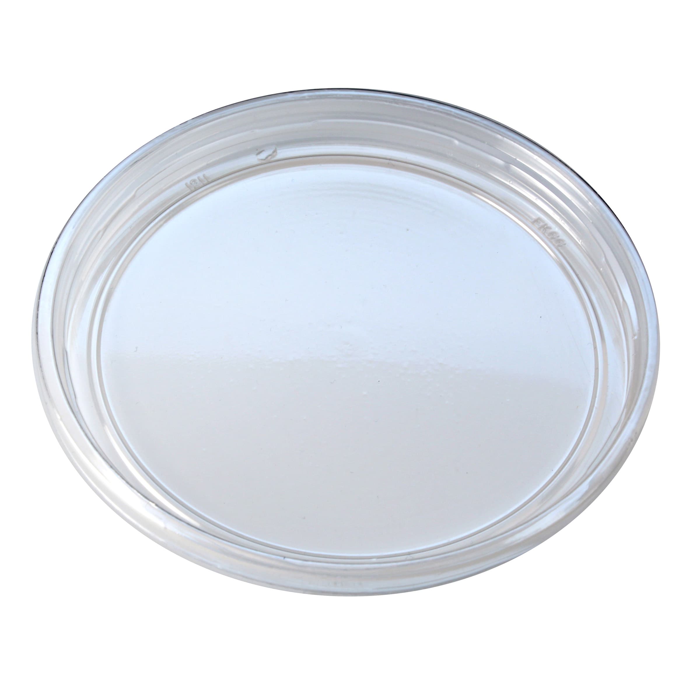 Lid Flat 3.8X0.4 IN PS Clear Round For 5 OZ Container 1000/Case