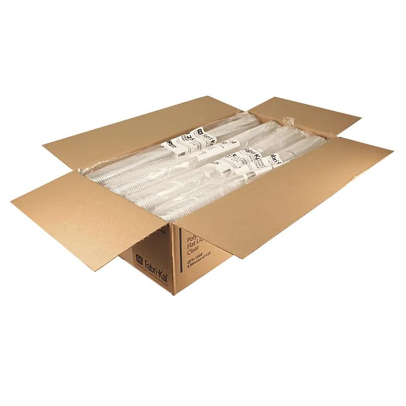 Lid Flat 3.8X0.4 IN PS Clear Round For 5 OZ Container 1000/Case