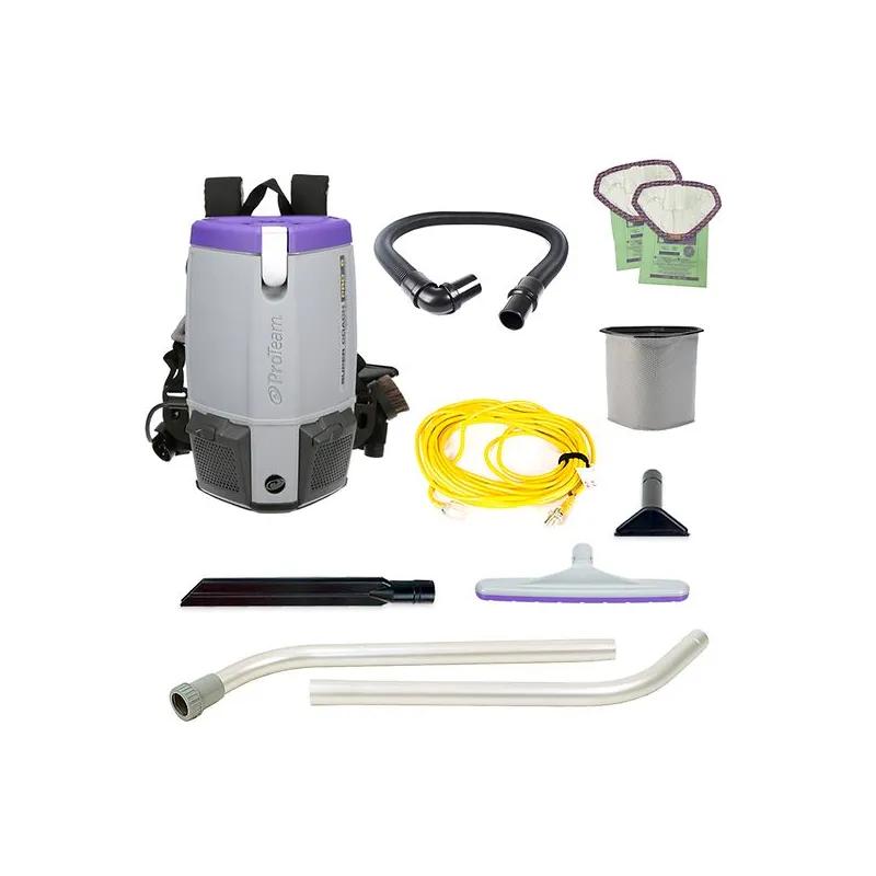Super Coach Pro Backpack Vacuum 6 QT With 50FT Cord With Xover Multi-Surface Two-Piece Wand Tool Kit 1/Each