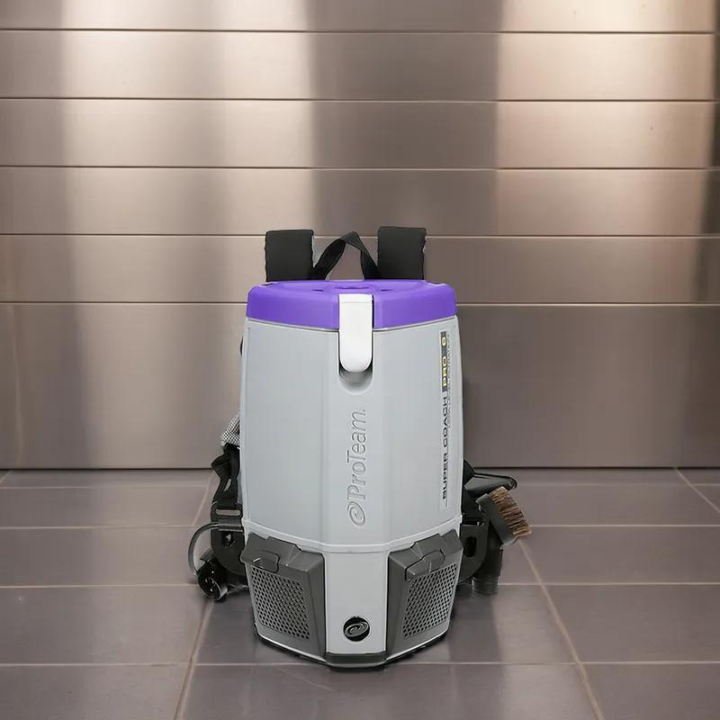 Super Coach Pro Backpack Vacuum 6 QT With 50FT Cord With Xover Multi-Surface Two-Piece Wand Tool Kit 1/Each