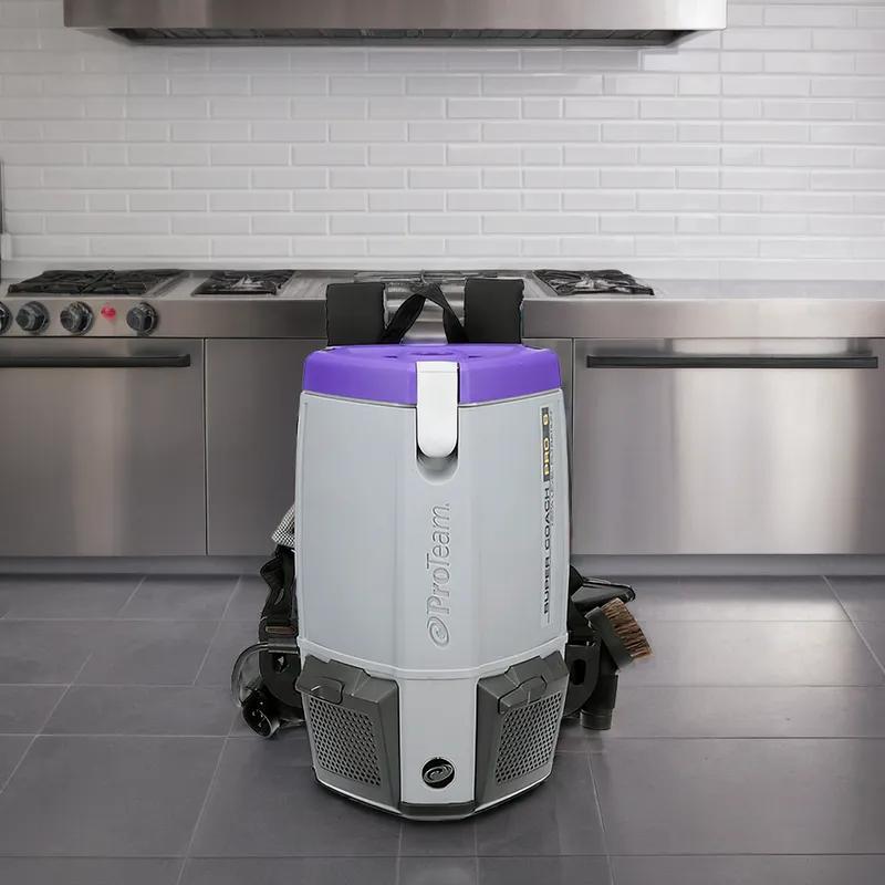 Super Coach Pro Backpack Vacuum 6 QT With 50FT Cord With Xover Multi-Surface Two-Piece Wand Tool Kit 1/Each