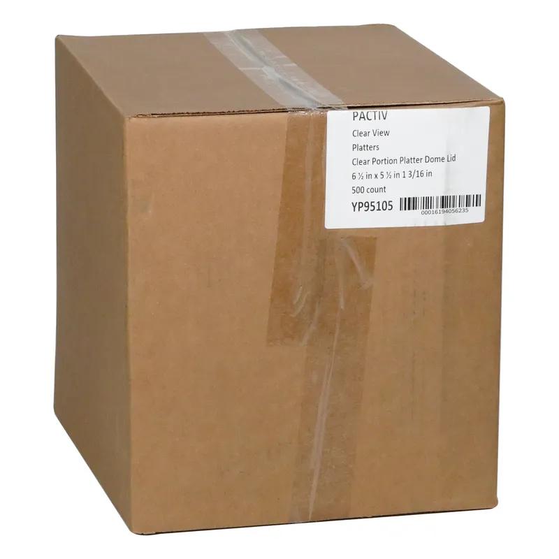 ClearView® Lid Dome 6.5X5.5X1 IN OPS Clear Oblong For 14.5 OZ Container 500/Case