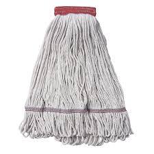 Mop Head Small (SM) 12 OZ Natural Cotton Rayon Synthetic Fiber Non-Antibacterial Looped 12/Case