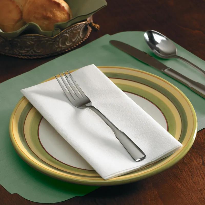 Linen-Like® Dinner Napkins 17X17 IN White Airlaid Paper 1/8 Fold 300/Case