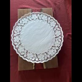 Doily 16 IN Paper White Lace Round 250/Box