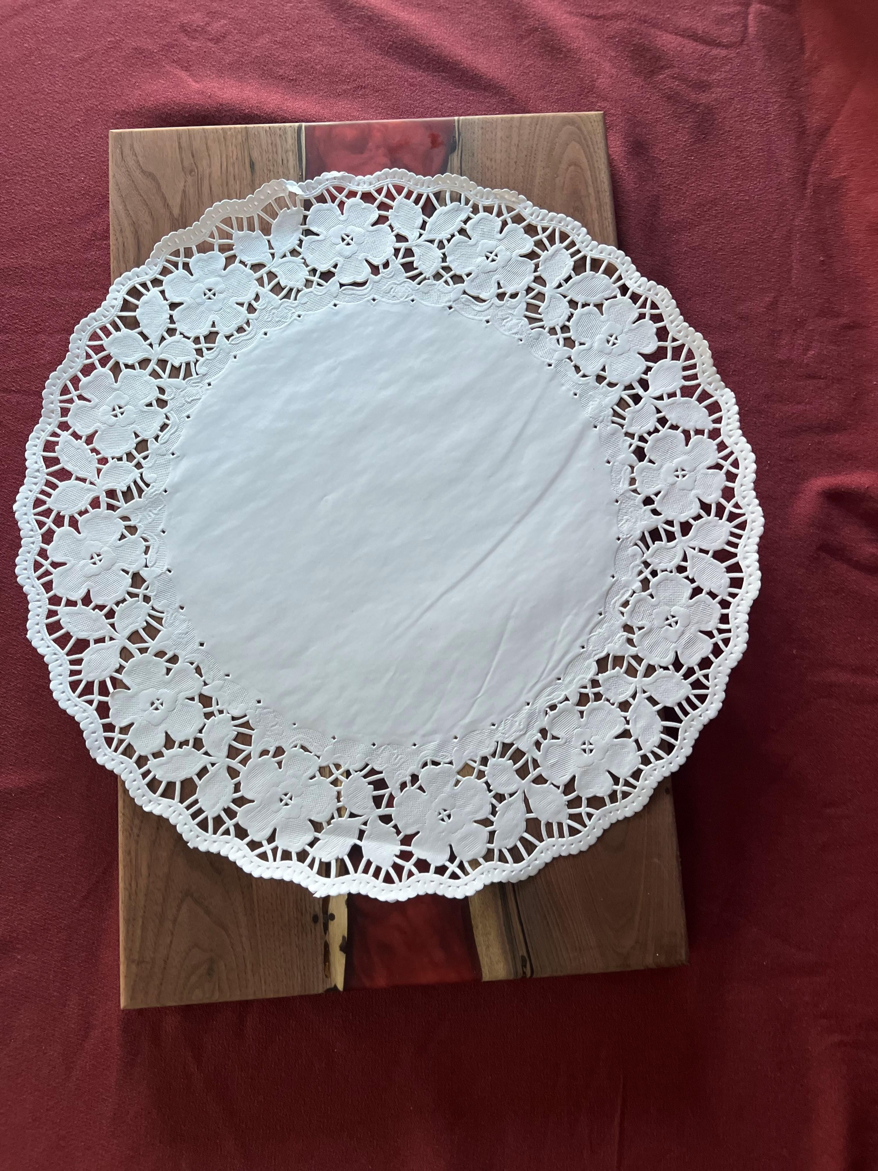 Doily 16 IN Paper White Lace Round 250/Box