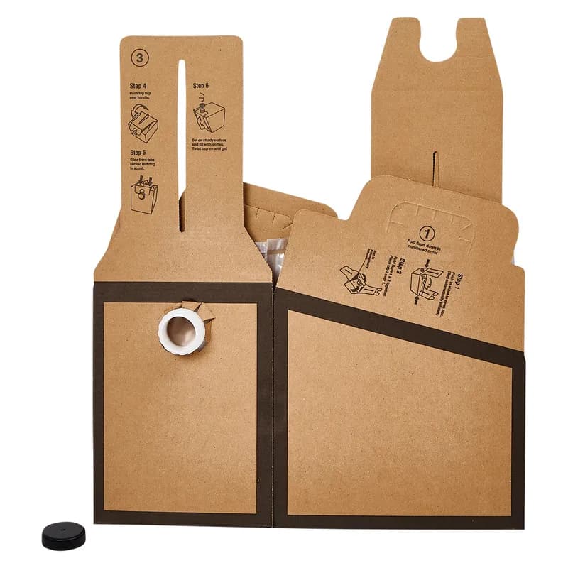 Victoria Bay Hot Beverage Box 96 OZ 9X6.5X9.5 IN Corrugated Paperboard Kraft 25/Case