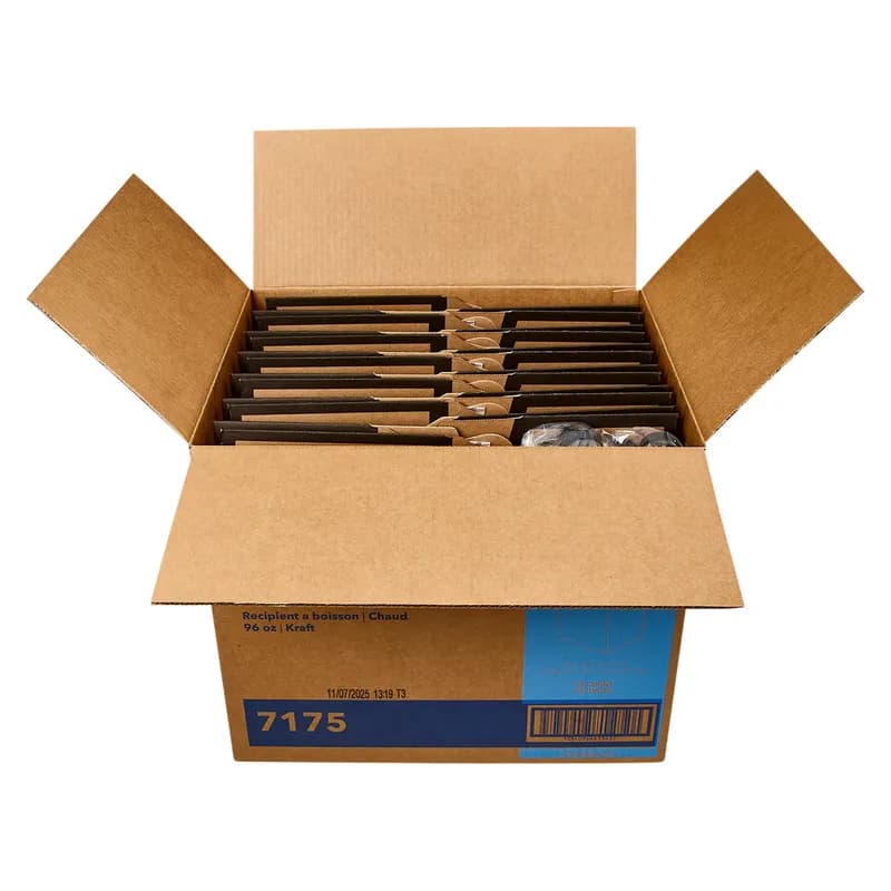 Victoria Bay Hot Beverage Box 96 OZ 9X6.5X9.5 IN Corrugated Paperboard Kraft 25/Case