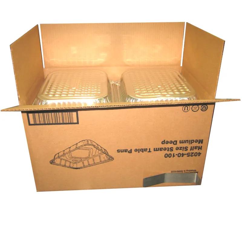 Steam Table Pan 1/2 Size 10.5X8.125X2.25 IN Aluminum Medium 100/Case