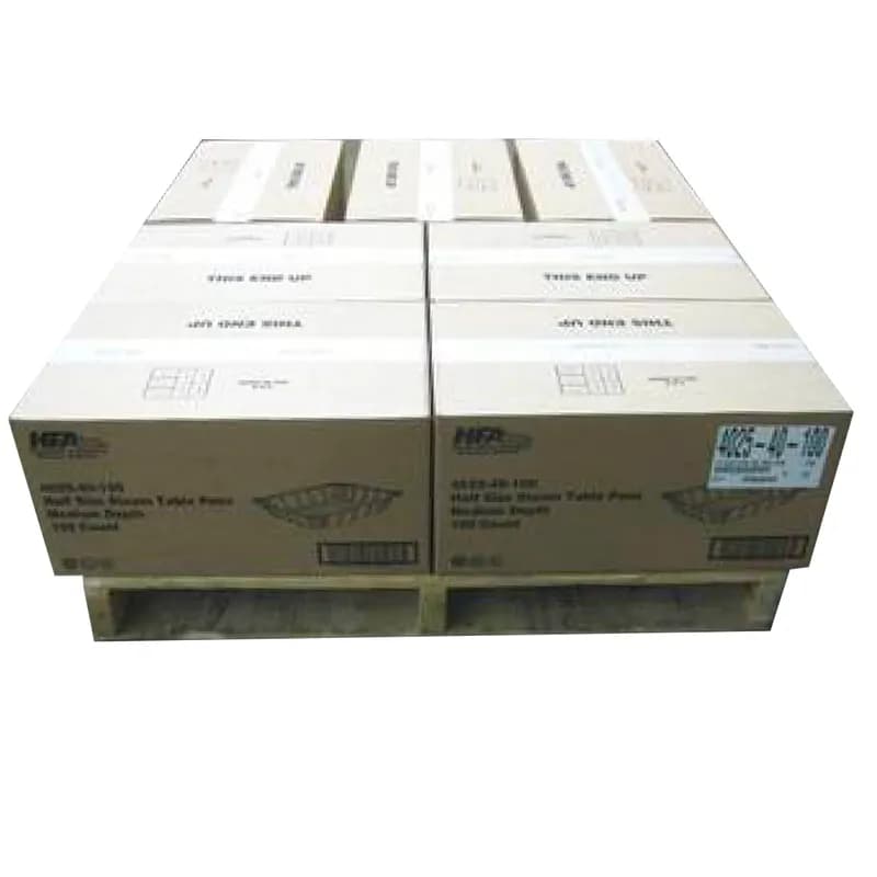 Steam Table Pan 1/2 Size 10.5X8.125X2.25 IN Aluminum Medium 100/Case
