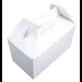 Lunch Take-Out Box Barn Medium (MED) 9.5X5X5 IN SBS Paperboard White Rectangle 125/Case