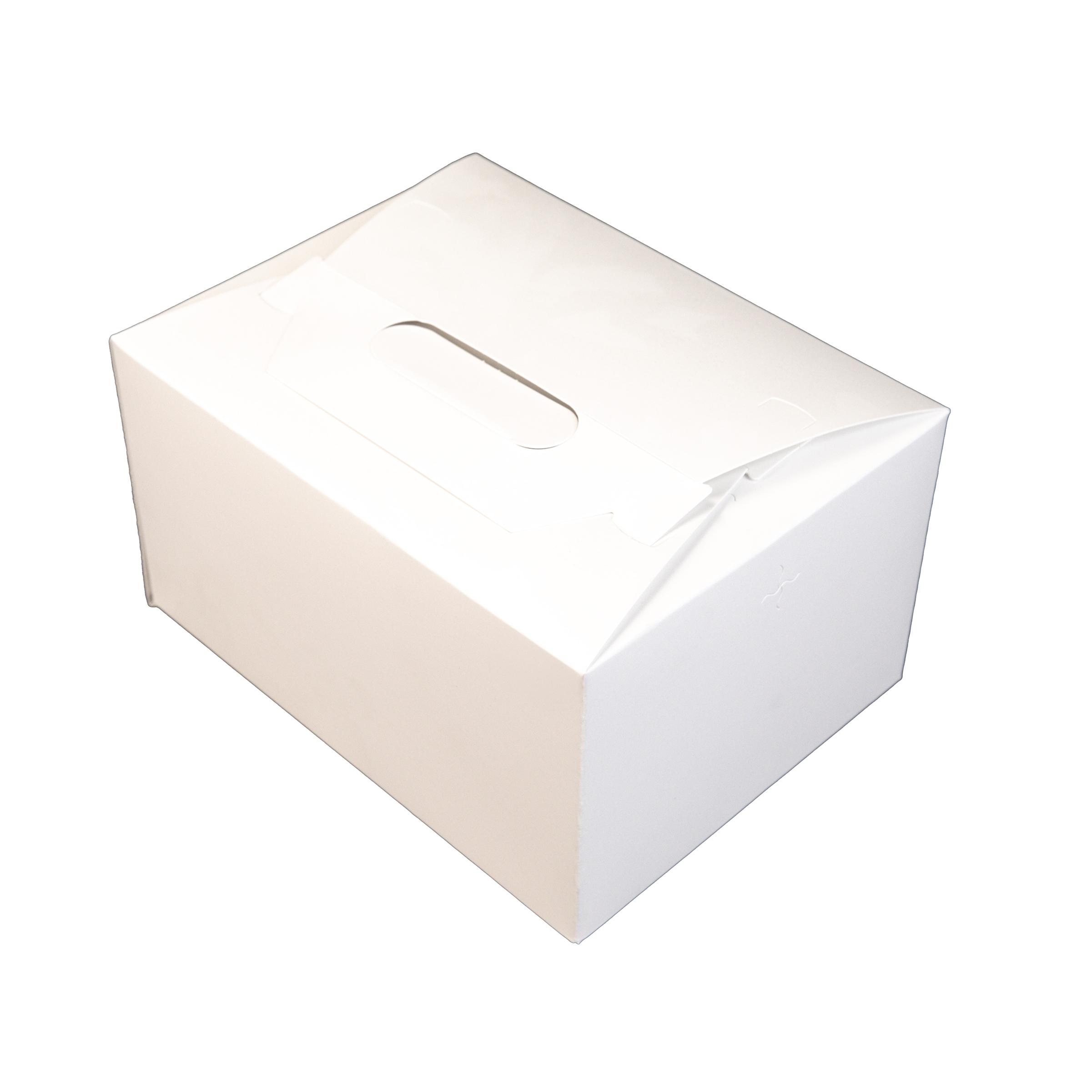 Lunch Take-Out Box Barn 9.0625X7.0625X5 IN SBS Paperboard White Rectangle 125/Case