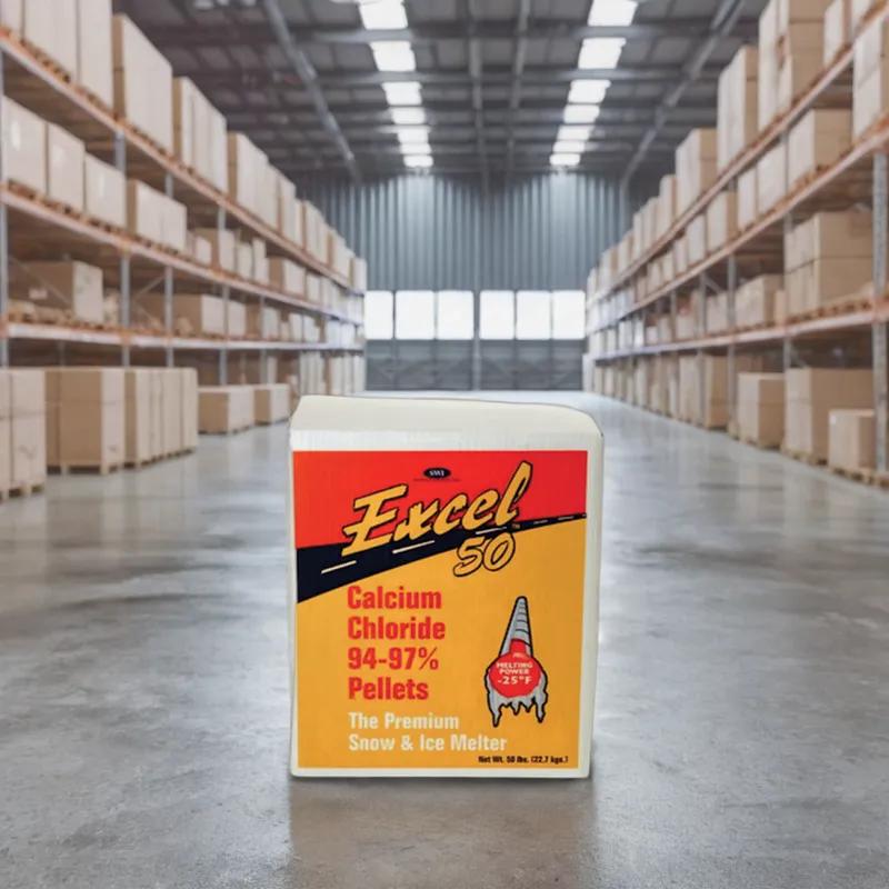 Excel Ice Melt 50 LB Calcium Chloride Bag 50/Skid
