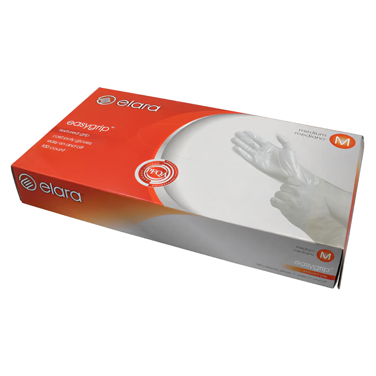 Gloves Medium (MED) Clear Textured PET 10 Count/Pack 10 Packs/Case 100 Count/Case