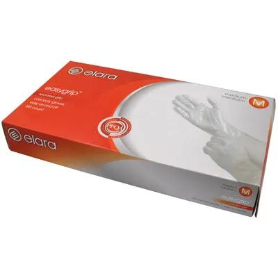 Gloves Medium (MED) Clear Textured PET 10 Count/Pack 10 Packs/Case 100 Count/Case