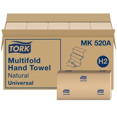 Tork Folded Paper Towel H2 9.5X9.125 IN 3.17X9.125 IN Kraft Multifold Z Refill 250 Sheets/Pack 16 Packs/Case