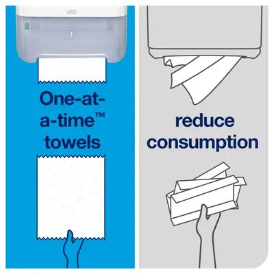 Tork Matic® H1 Paper Towel Dispenser 8.1X13.2X14.65 IN Plastic Wall Mount White Hard Roll High Capacity 1/Each