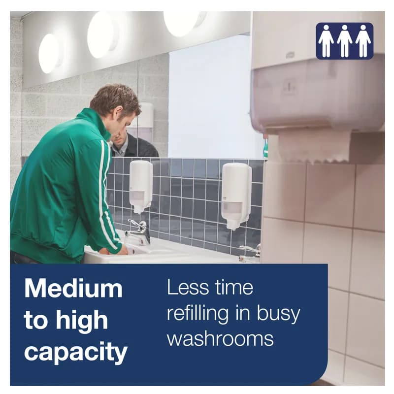 Tork Matic® Levermatic Elevation Paper Towel Dispenser H1 8.1X13.2X14.65 IN White Hard Roll High Capacity Manual 1/Each