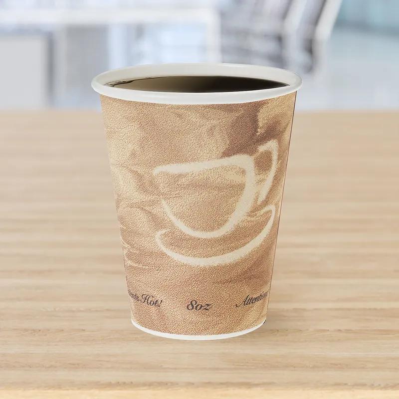 Solo® Hot Cup 8 OZ SSP Multicolor Mistique® Stock Print 50 Count/Pack 20 Packs/Case 1000 Count/Case