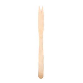 French Fry 2-Prong Pick 5.5 IN Wood Unwrapped 10000/Case