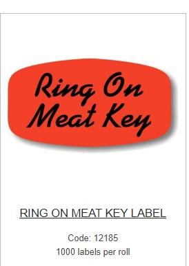 Ring on Meat Label Dayglo 1000/Roll