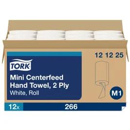 Tork Basic Roll Paper Towel M1 11.8X8.3 IN 261.567 FT 2PLY White Centerfeed Refill 266 Sheets/Roll 12 Rolls/Case