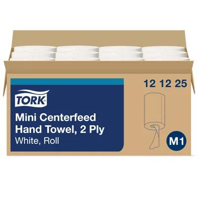 Tork Basic Roll Paper Towel M1 11.8X8.3 IN 261.567 FT 2PLY White Centerfeed Refill 266 Sheets/Roll 12 Rolls/Case