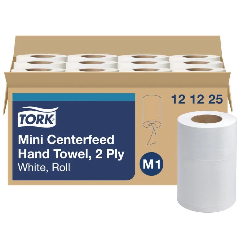 Tork Basic Roll Paper Towel M1 11.8X8.3 IN 261.567 FT 2PLY White Centerfeed Refill 266 Sheets/Roll 12 Rolls/Case
