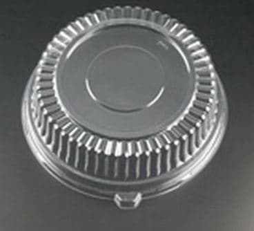 Lid Dome 12 IN PET Clear Round For Container 25/Case