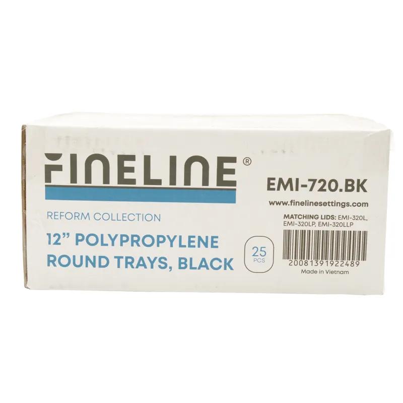 Conserve Serving Tray 12 IN PP Black Round 25/Case