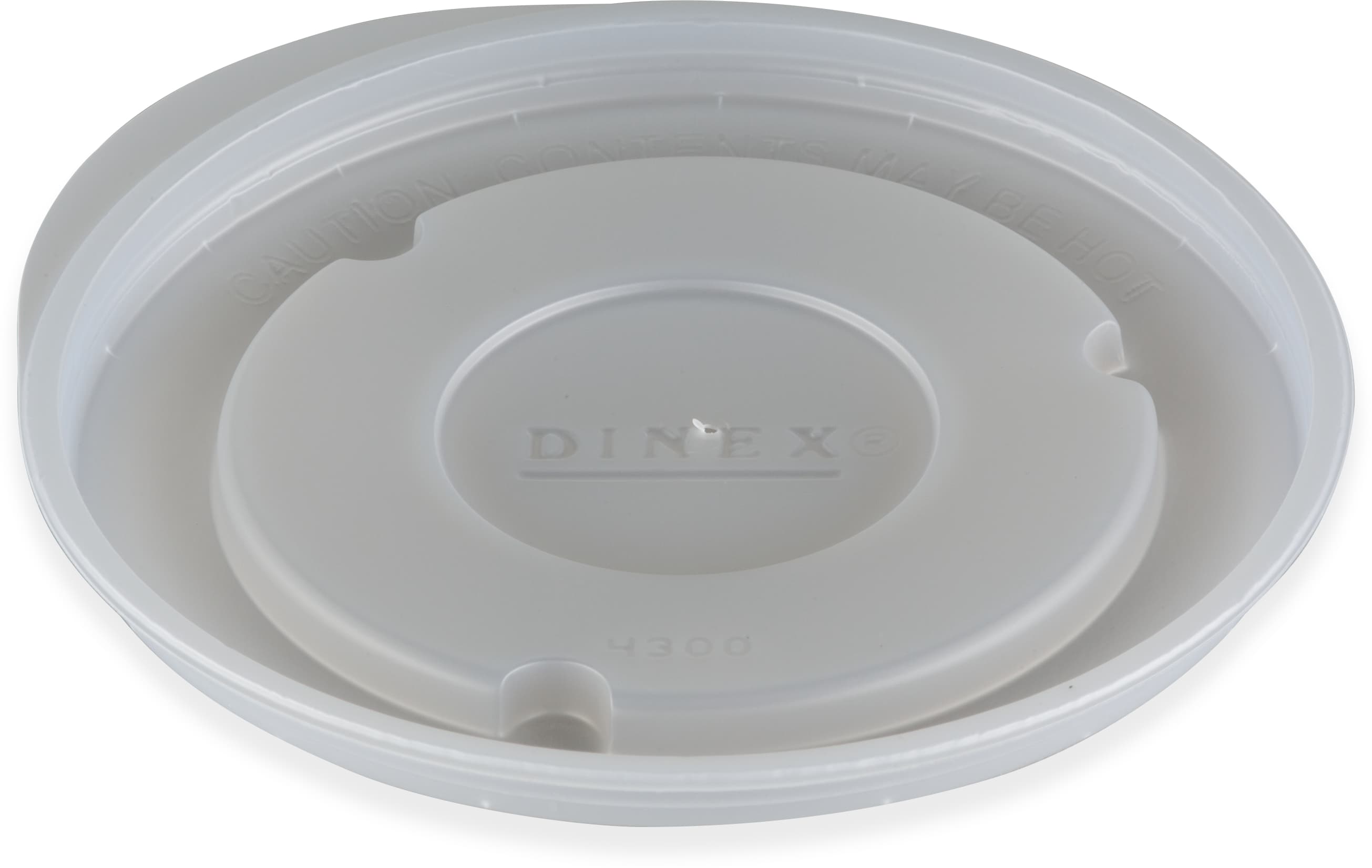 Dinex® Heritage Collection® Lid PS Translucent Round For 9 OZ Bowl 1000/Case