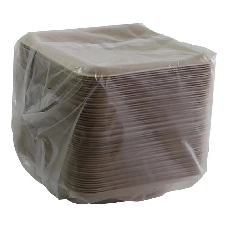 Take-Out Container Base 5.2X5.2X1.07 IN Pulp Fiber Kraft Square 300/Case