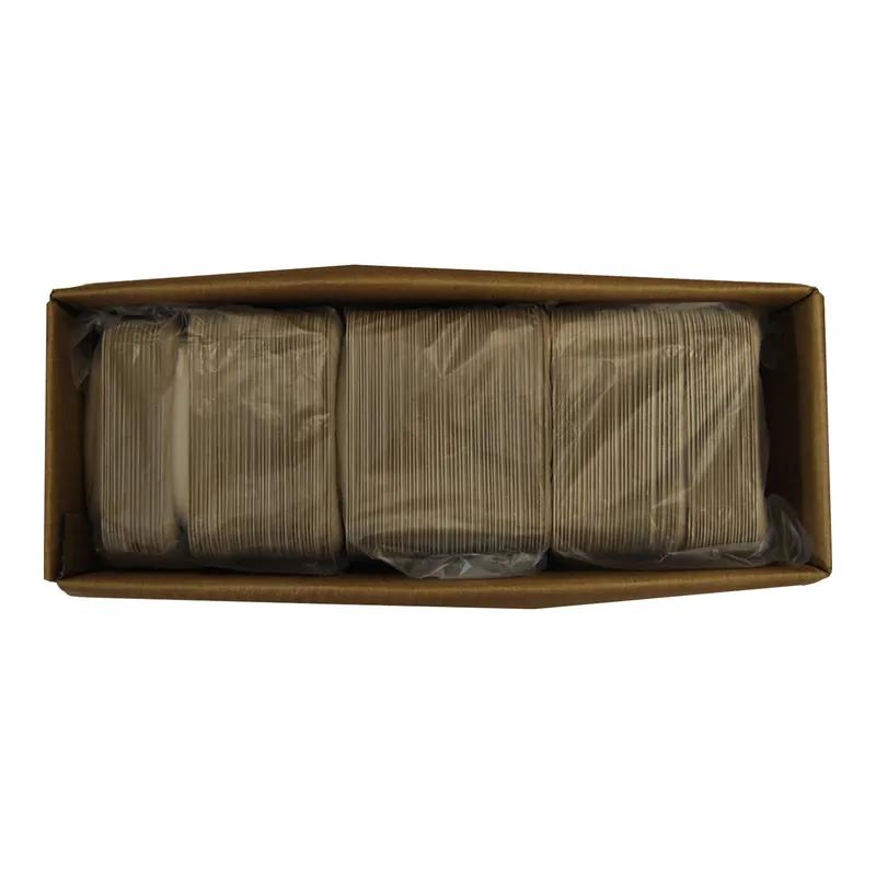 Take-Out Container Base 5.2X5.2X1.07 IN Pulp Fiber Kraft Square 300/Case