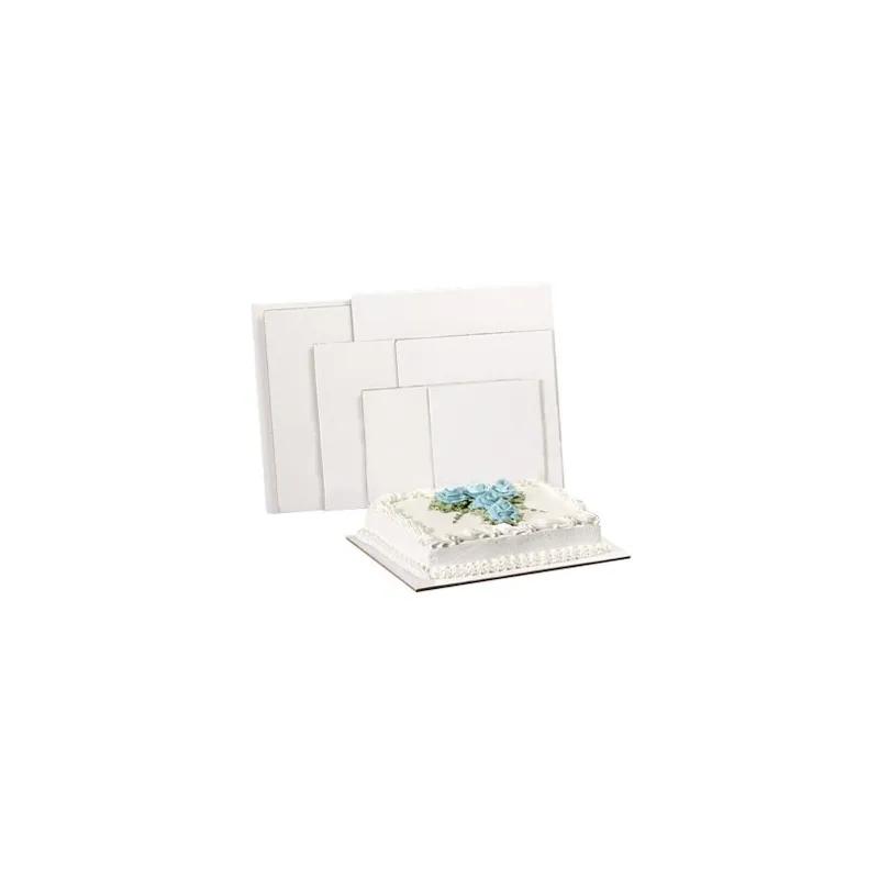 Cake Board 12X12 IN Corrugated Paperboard White Square 100/Bundle