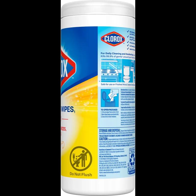 Clorox® Citrus Fresh One-Step Disinfectant Multi Surface Wipe Bleach-Free Antibacterial 35 Count/Pack 12 Packs/Case