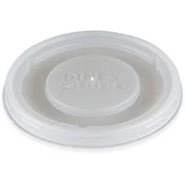 Dinex® Lid Flat PS Translucent For 5-8-12-16-20 OZ Cup No Hole 1500/Case