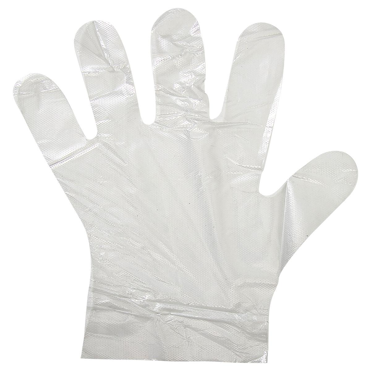 Victoria Bay Gloves Large (LG) Clear LDPE Disposable Powder-Free 500/Pack