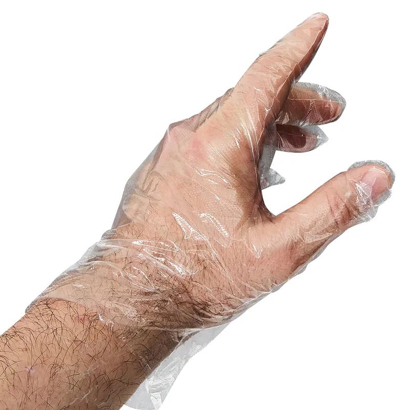 Victoria Bay Gloves Large (LG) Clear LDPE Disposable Powder-Free 500/Pack