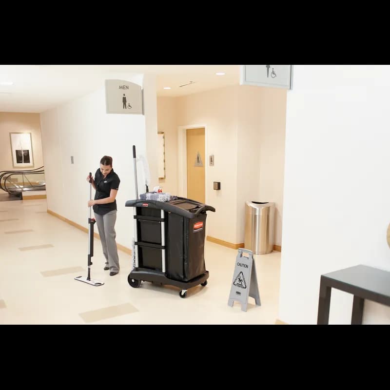 Executive Series™ Mop 56X18 IN Black Plastic Flat Microspray 1/Each