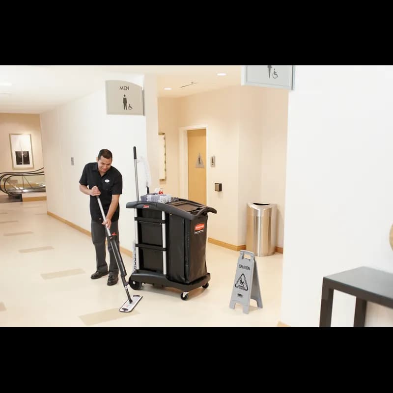 Executive Series™ Mop 56X18 IN Black Plastic Flat Microspray 1/Each