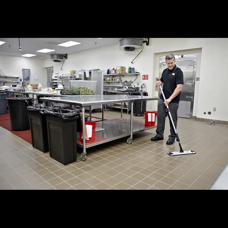 Executive Series™ Mop 56X18 IN Black Plastic Flat Microspray 1/Each