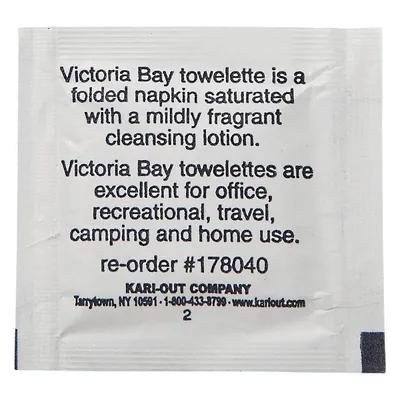 Victoria Bay Moist Towelette Wipe 4X7 IN 100 Sheets/Pack 10 Packs/Case 1000 Sheets/Case