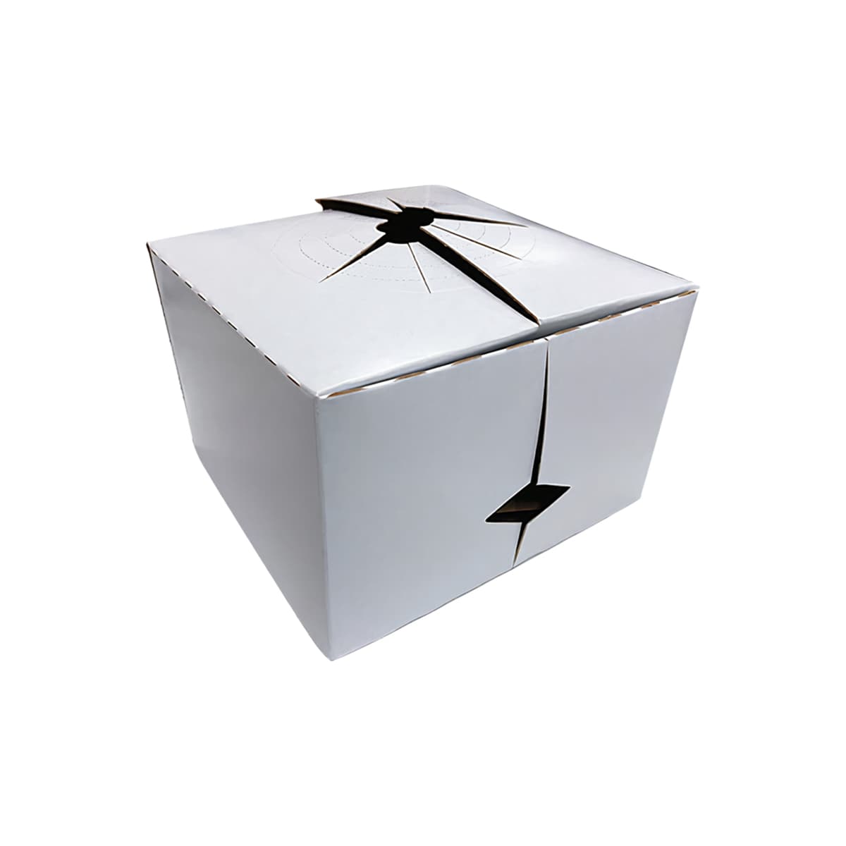 Vase Holder Box 6X6X4 IN White Corrugated Paperboard 100/Case