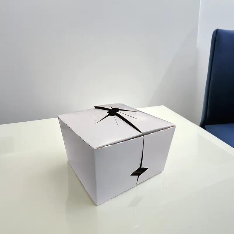 Vase Holder Box 6X6X4 IN White Corrugated Paperboard 100/Case