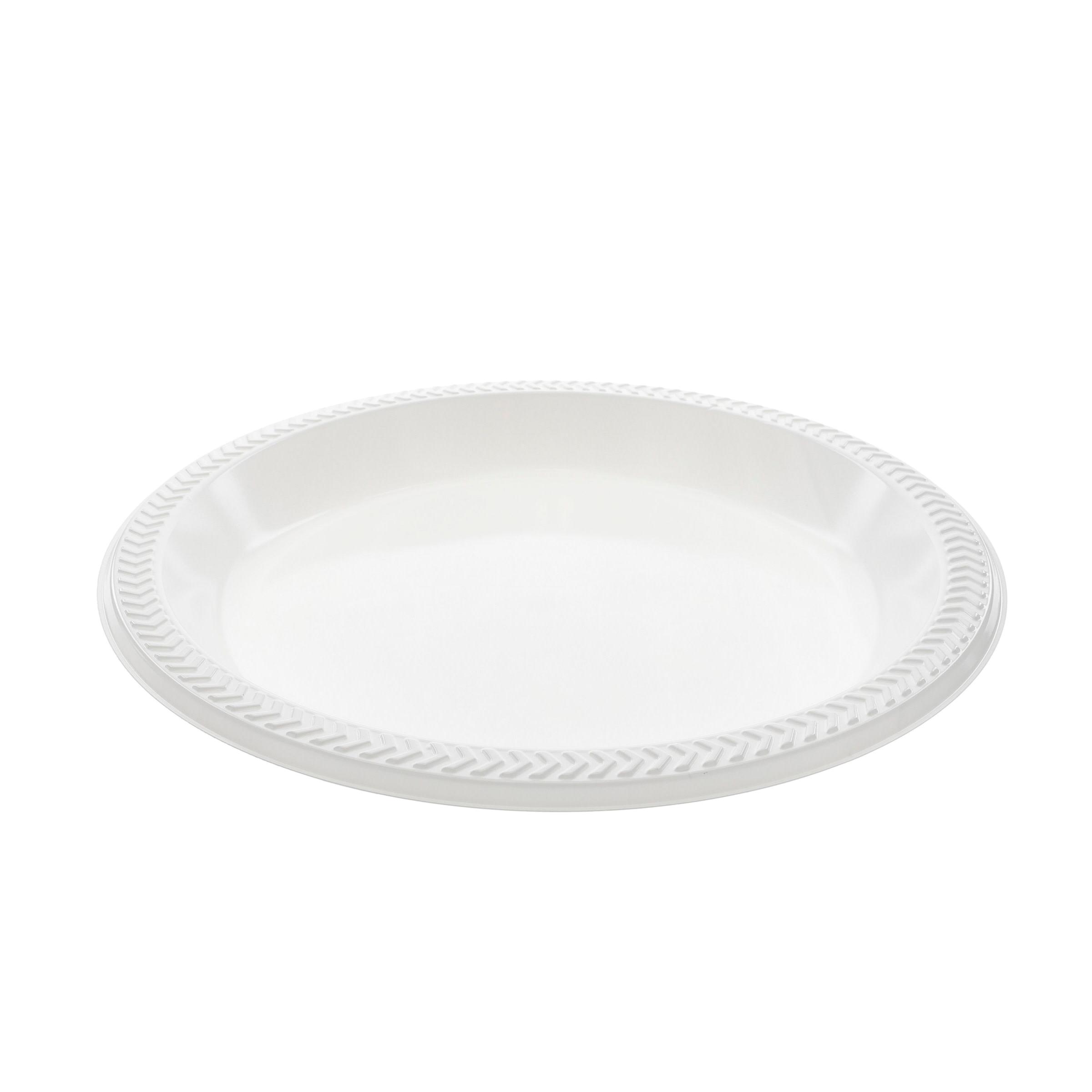 Meadoware Impact Plate 10.25X1.125 IN HIPS White Round 500/Case