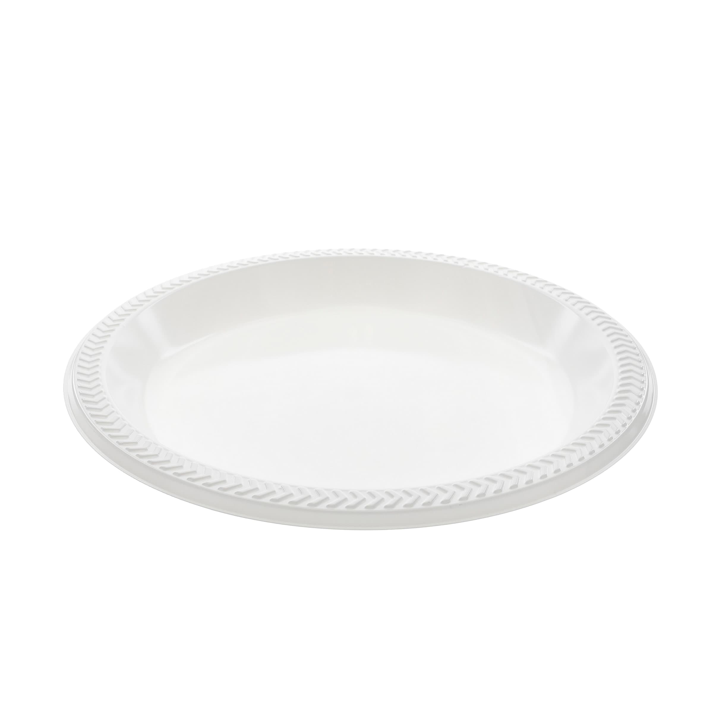 Meadoware Impact Plate 10.25X1.125 IN HIPS White Round 500/Case
