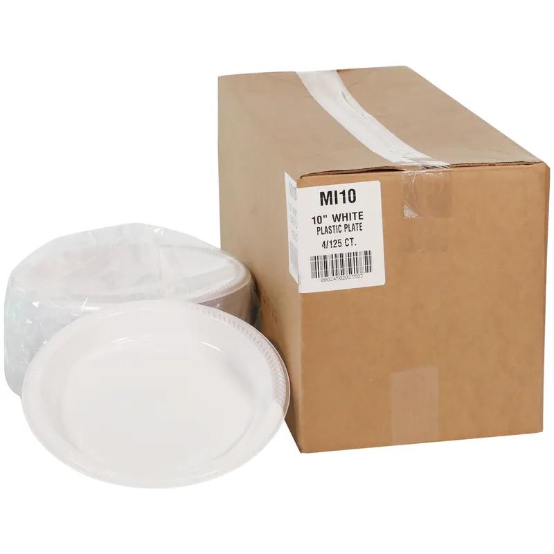 Meadoware Impact Plate 10.25X1.125 IN HIPS White Round 500/Case