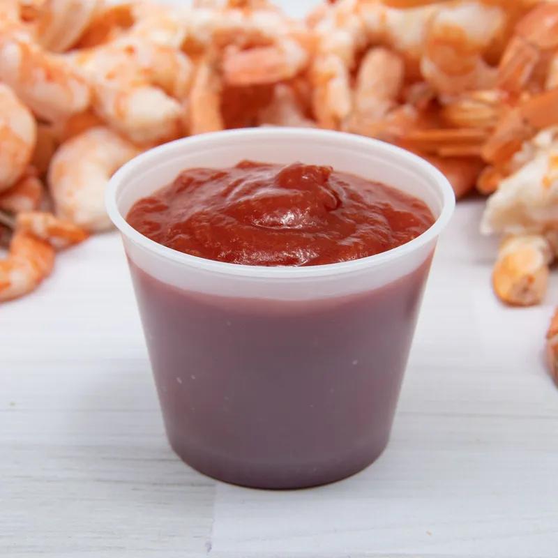 Solo® Souffle & Portion Cup 5.5 OZ PS Translucent Round Stackable 250 Count/Pack 10 Packs/Case 2500 Count/Case